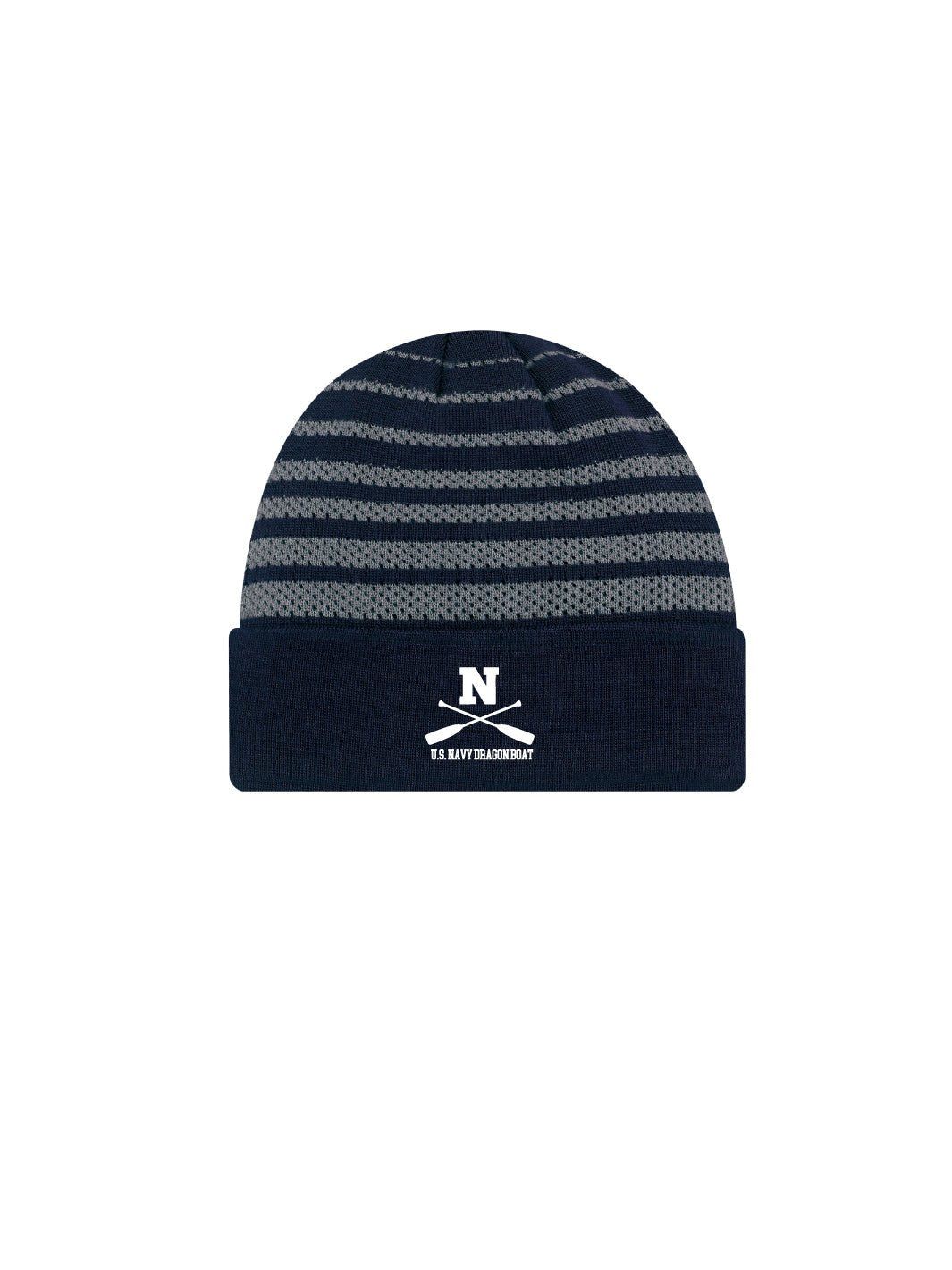 US Navy Dragon Boat Team | Mesh Stripe Knit Cap (Full Logo) - Oddball Workshop