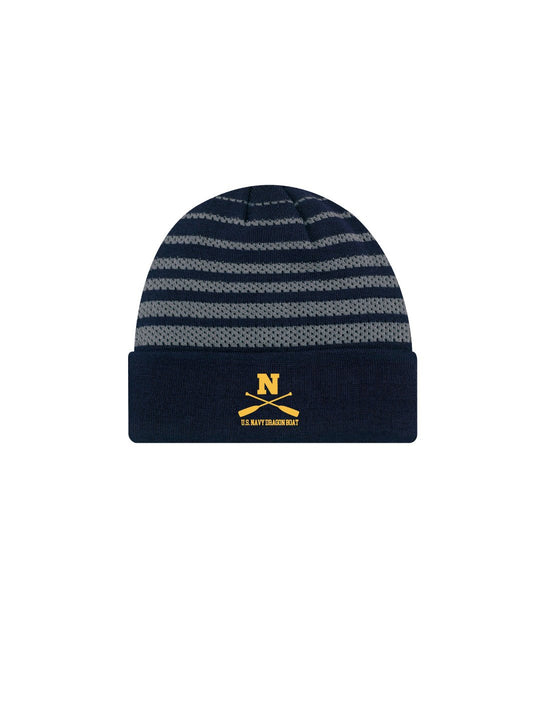 US Navy Dragon Boat Team | Mesh Stripe Knit Cap (Full Logo) - Oddball Workshop