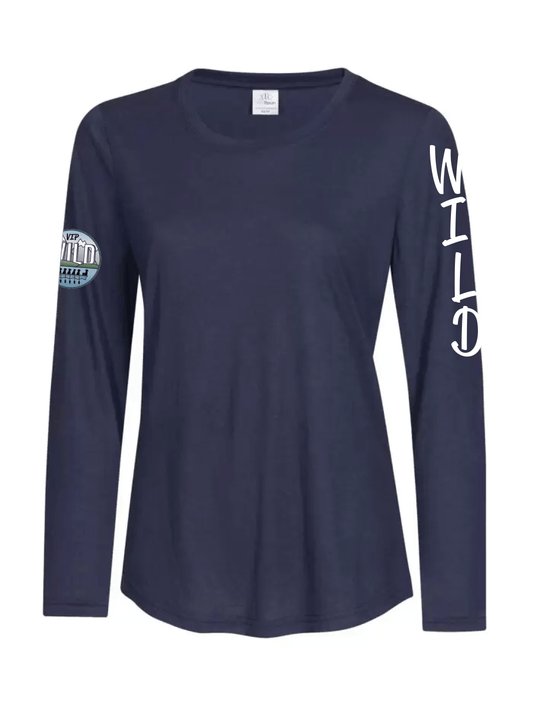 VI Paddling Wild | Women's Dry Fit Long Sleeve T-Shirt - Oddball Workshop