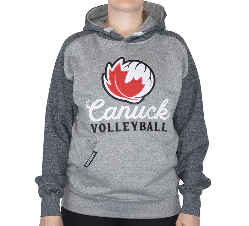 Canuck Volleyball 2-Toned Twill Hoodie - FINAL SALE - Oddball Workshop