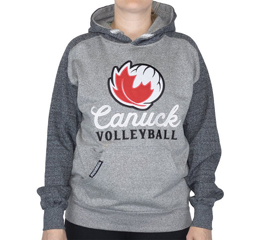 Canuck Volleyball 2-Toned Twill Hoodie - FINAL SALE - Oddball Workshop