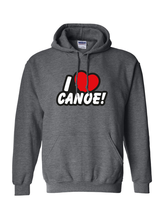 I Love Canoe Hoodie - Oddball Workshop