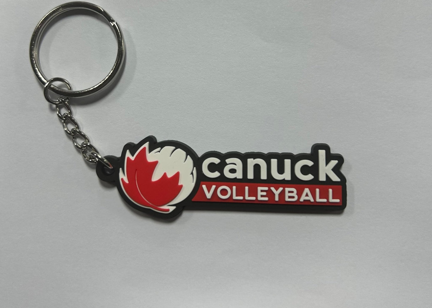Canuck Volleyball Text Keychain - Oddball Workshop