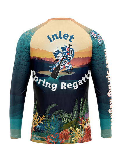 Inlet Spring Regatta 2024 Men's Athletic Jersey Long Sleeve - Oddball Workshop