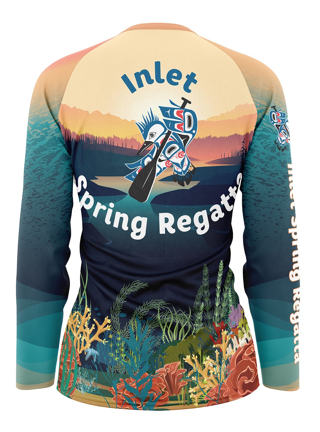 Inlet Spring Regatta 2024 Women's Athletic Jersey Long Sleeve - Oddball Workshop