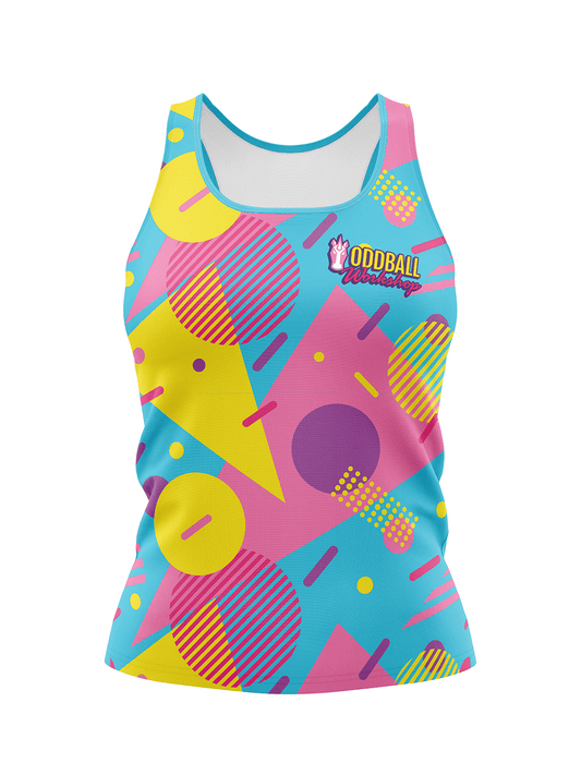 Oddball 80s H2O Women's Athletic Tank Top - Oddball Workshop