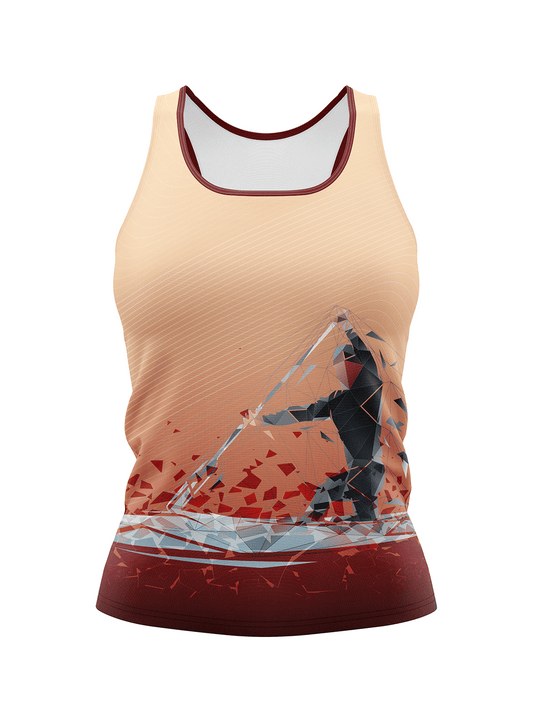 Peach H2O Women's Athletic Tank Top - Oddball Workshop