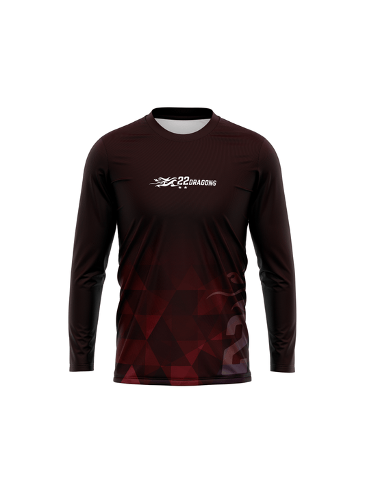 Red Pandas H2O Men's Team Jersey Long Sleeve - Oddball Workshop