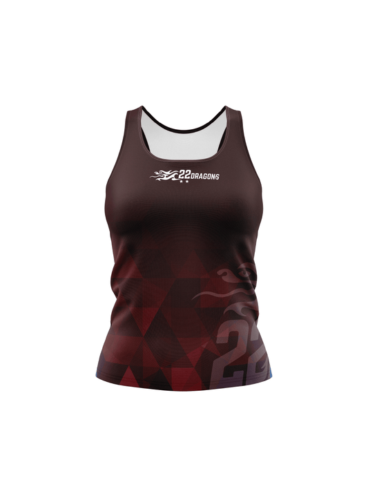 Red Pandas H2O Women's Athletic Tank Top - Oddball Workshop