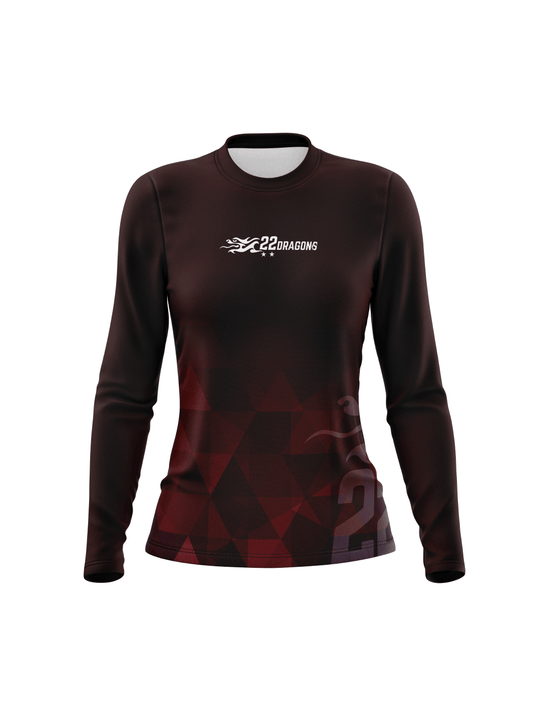 Red Pandas H2O Women's Team Jersey Long Sleeve - Oddball Workshop