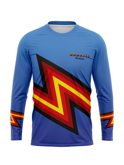 Retro - Men's Athletic Jersey Long Sleeve - Oddball Workshop
