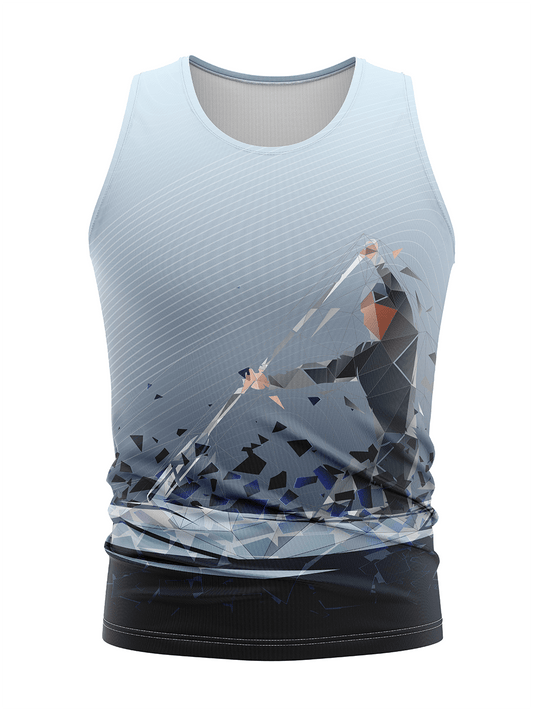 Slate Canoer H2O Men's Athletic Tank Top - Oddball Workshop