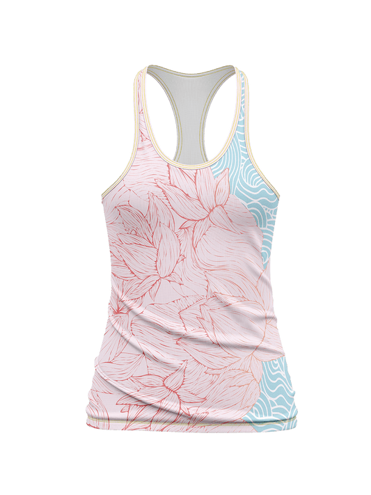 Pink Flowers Women's Relaxed Tank Top - Oddball Workshop