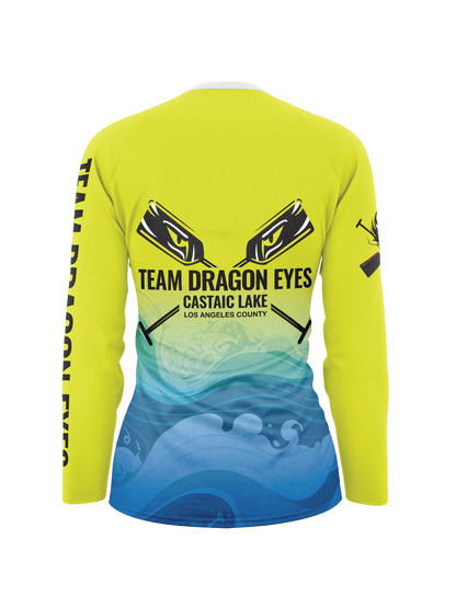 Team Dragon Eyes Women's Athletic Jersey Long Sleeve - Oddball Workshop