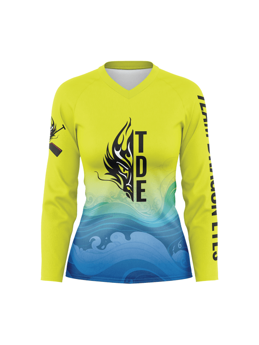 Team Dragon Eyes Women's Athletic Jersey Long Sleeve - Oddball Workshop