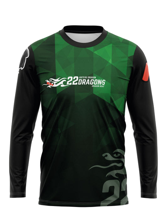 TNT (22 dragons) H2O Men's Athletic Jersey Long Sleeves - Oddball Workshop