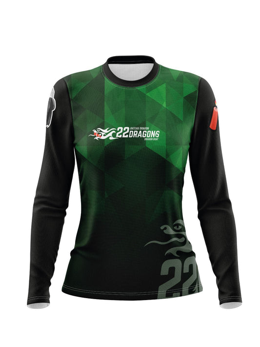 TNT (22 Dragons) H2O Women's Athletic Jersey Long Sleeve - Oddball Workshop