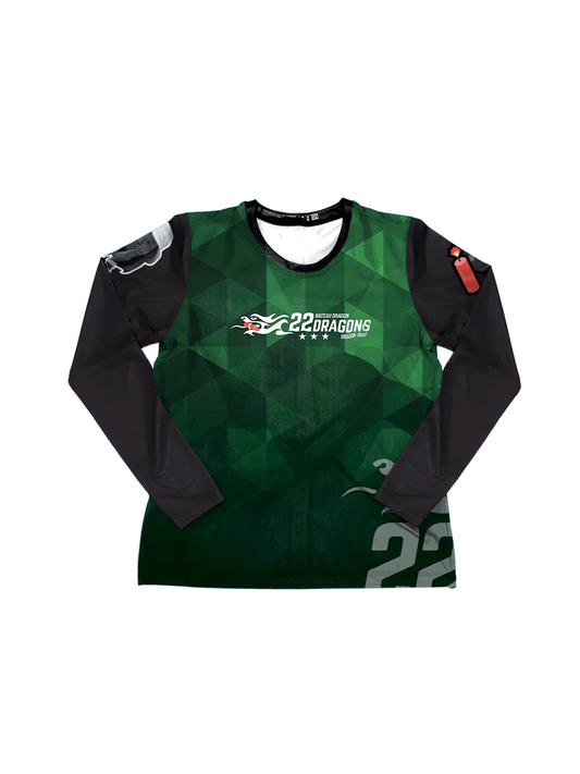 TNT (22 Dragons) H2O Women's Athletic Jersey Long Sleeve - Oddball Workshop