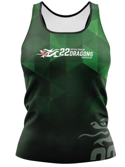 TNT (22 Dragons) H2O Women's Athletic Tank Top - Oddball Workshop