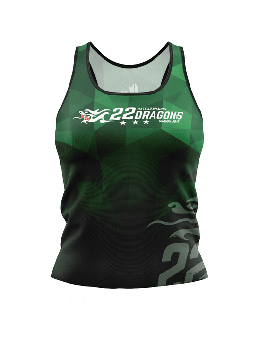 TNT (22 Dragons) H2O Women's Athletic Tank Top - Oddball Workshop
