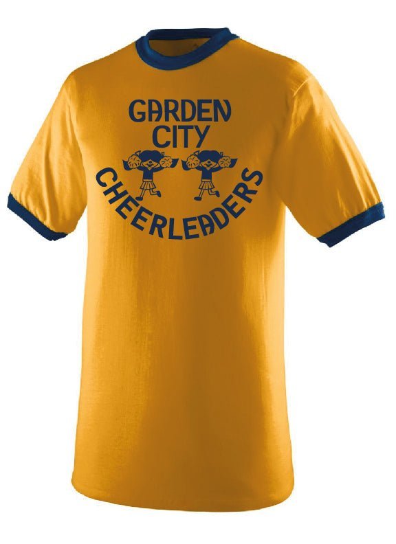 Adult Garden City Cheerleaders Ringer Tee (Alumni) - Oddball Workshop