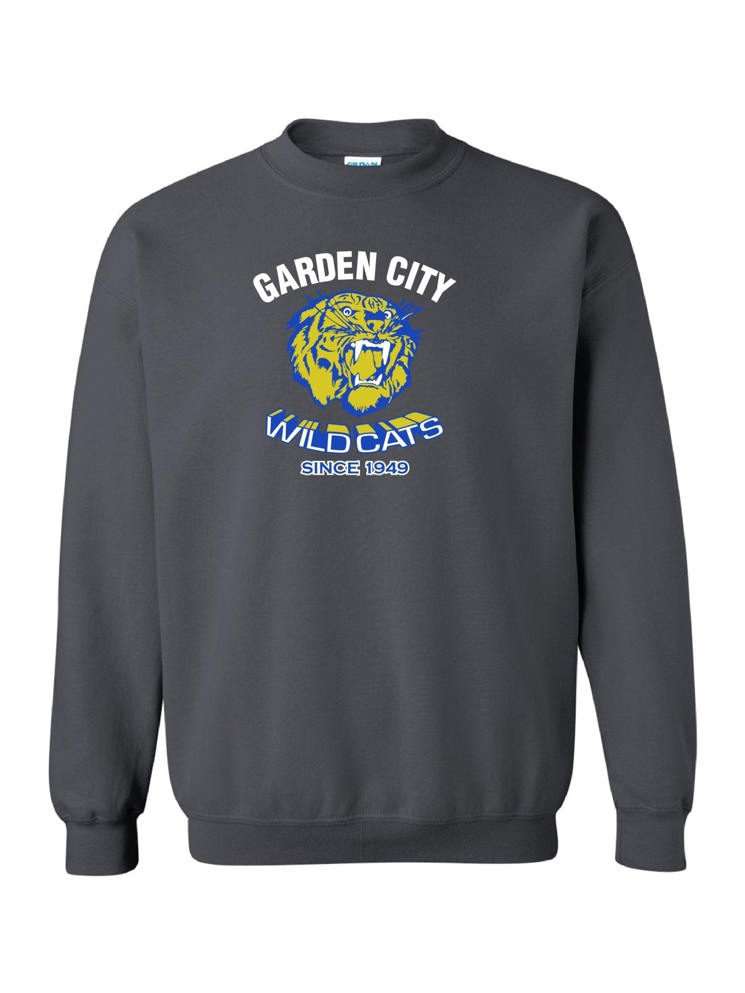 Adult Garden City Wildcats Since 1949 Crewneck Sweatshirt (Alumni) - Oddball Workshop