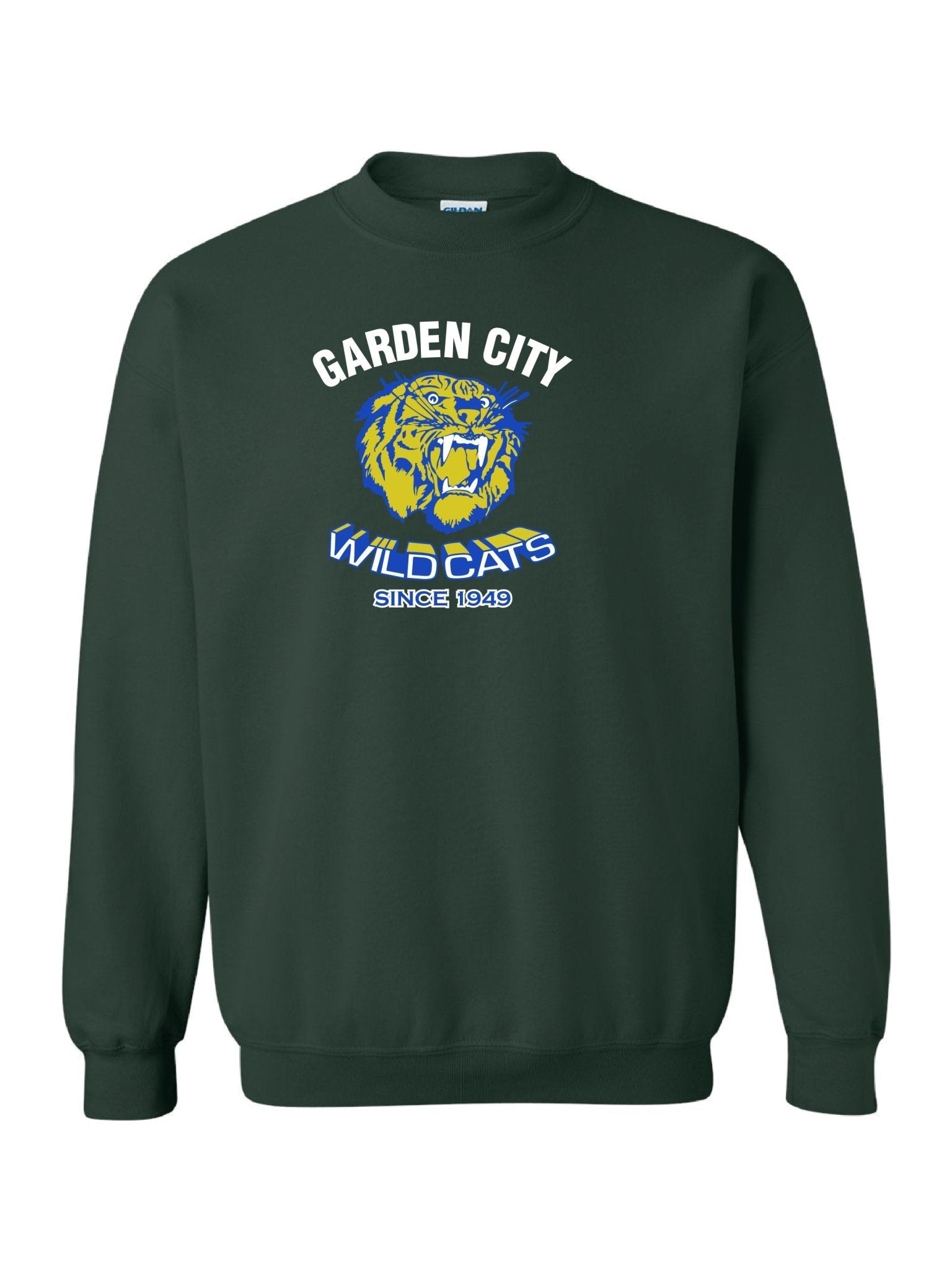 Adult Garden City Wildcats Since 1949 Crewneck Sweatshirt (Alumni) - Oddball Workshop