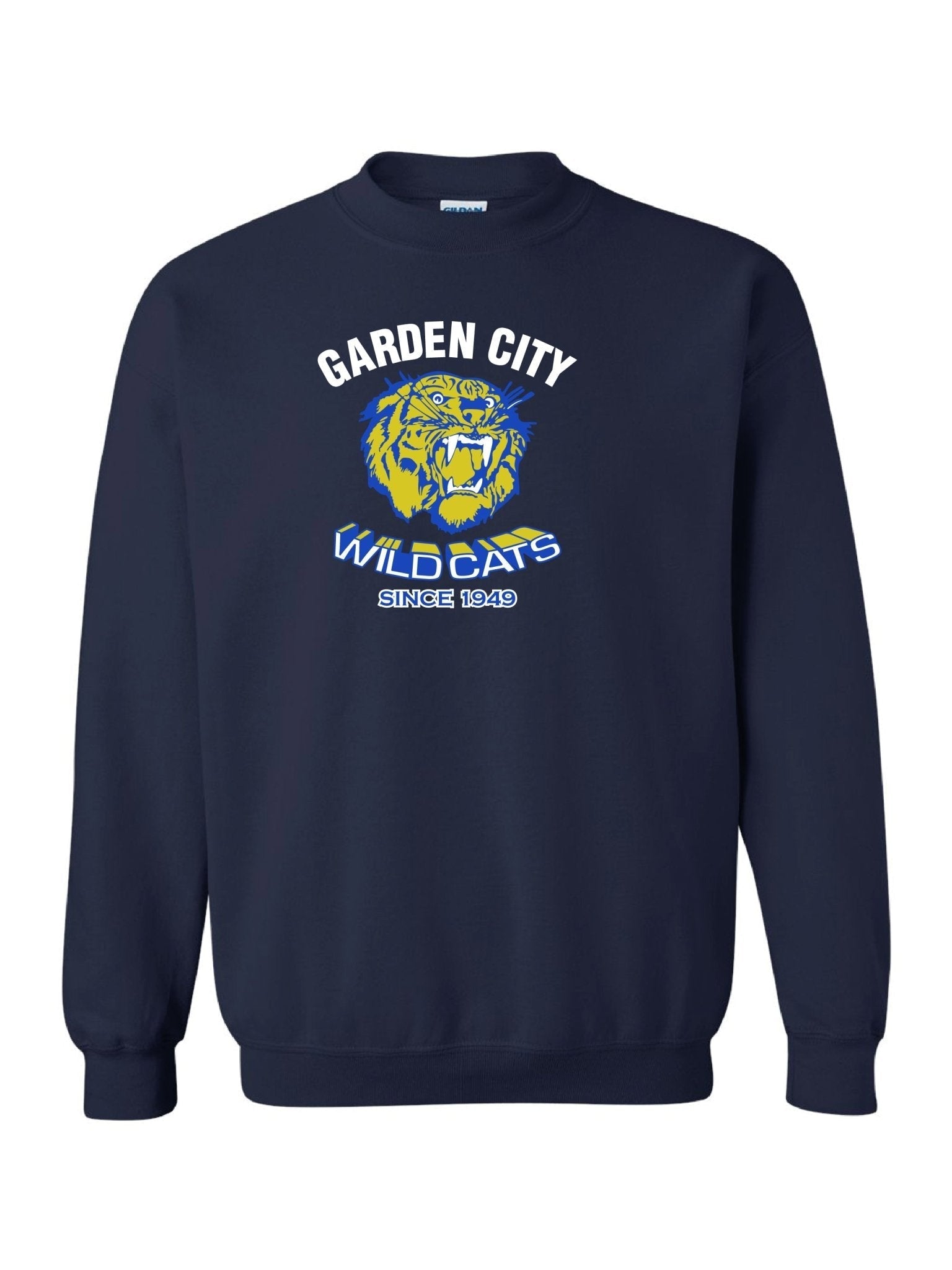 Adult Garden City Wildcats Since 1949 Crewneck Sweatshirt (Alumni) - Oddball Workshop