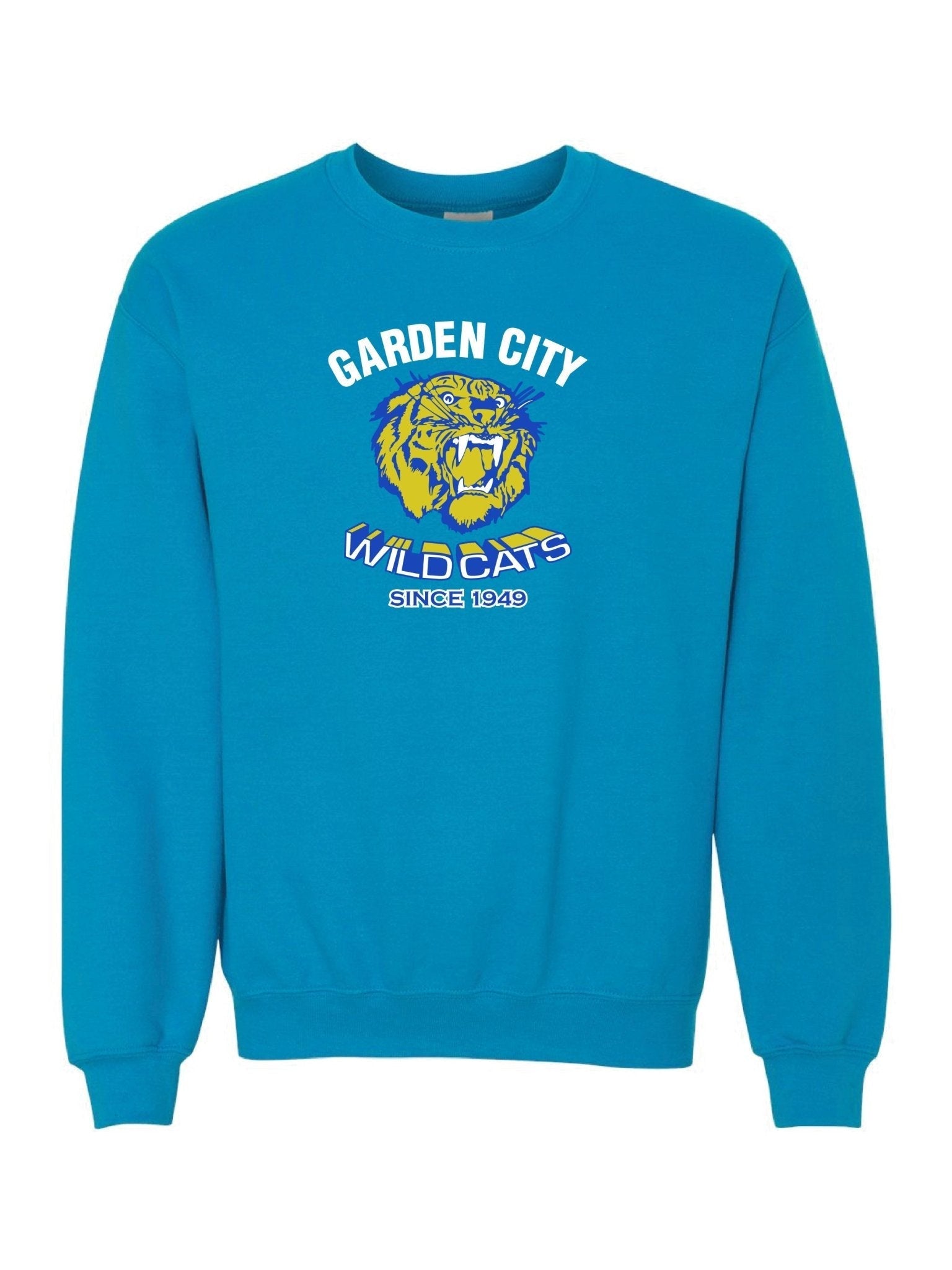 Adult Garden City Wildcats Since 1949 Crewneck Sweatshirt (Alumni) - Oddball Workshop