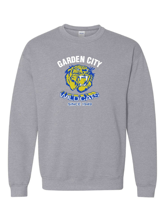 Adult Garden City Wildcats Since 1949 Crewneck Sweatshirt (Alumni) - Oddball Workshop