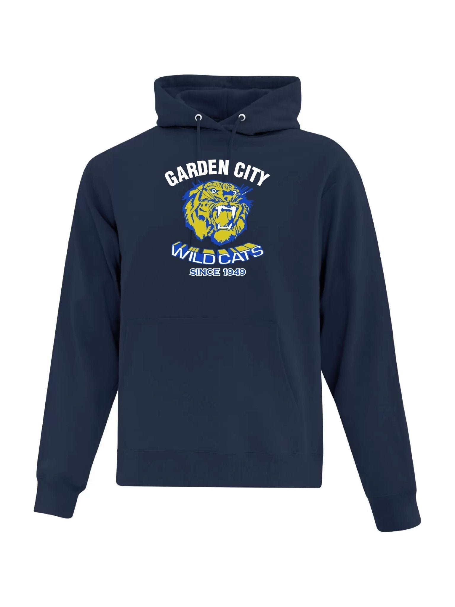 Adult Garden City Wildcats Since 1949 Pullover Hoodie (Alumni) - Oddball Workshop