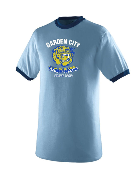 Adult Garden City Wildcats Since 1949 Ringer Tee (Alumni) - Oddball Workshop