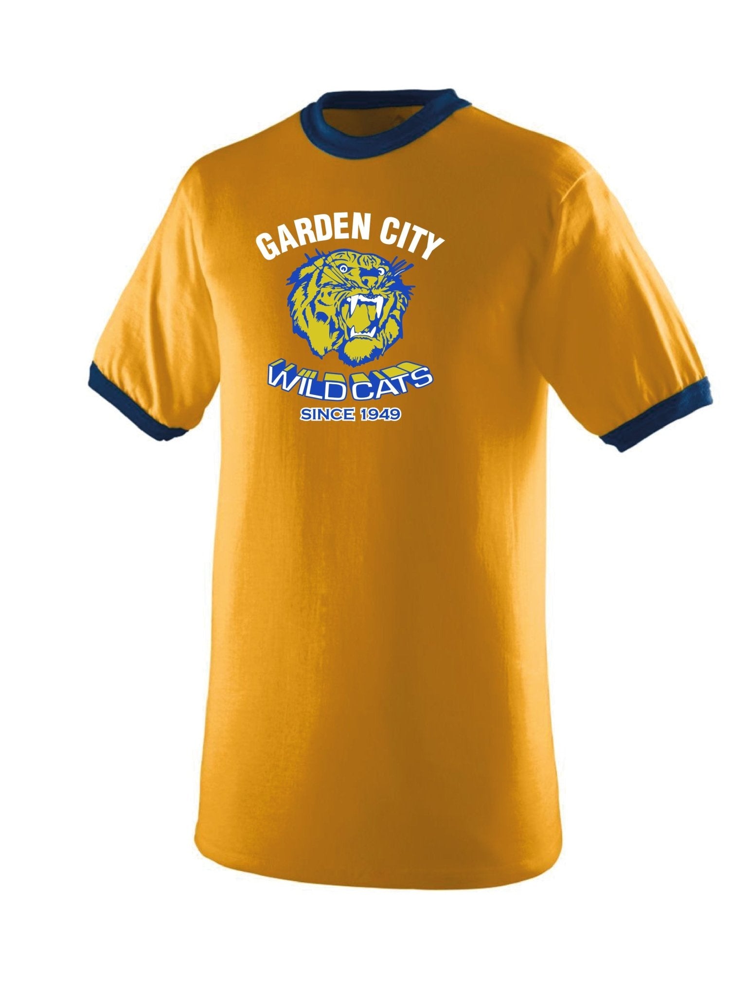 Adult Garden City Wildcats Since 1949 Ringer Tee - Oddball Workshop