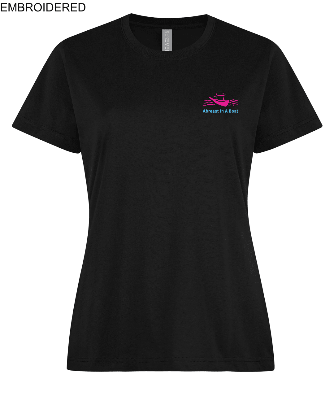 AIAB Short Sleeve Ladies Cotton T-shirt (Embroidered) - Oddball Workshop