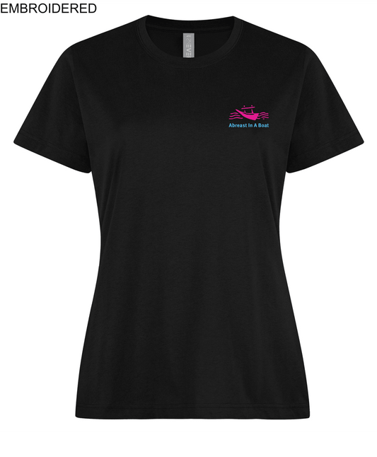 AIAB Short Sleeve Ladies Cotton T-shirt (Embroidered) - Oddball Workshop