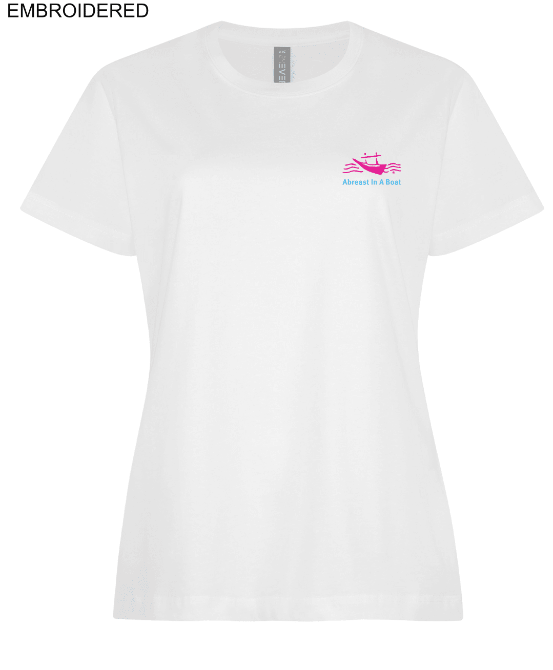 AIAB Short Sleeve Ladies Cotton T-shirt (Embroidered) - Oddball Workshop