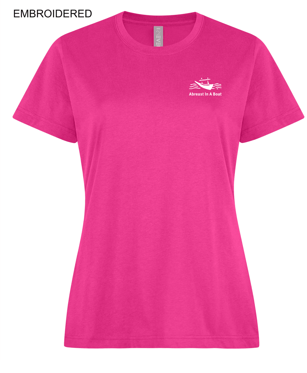 AIAB Short Sleeve Ladies Cotton T-shirt (Embroidered) - Oddball Workshop