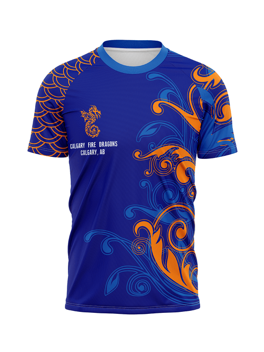 Calgary Fire Dragons | Unisex h2O Athletic Jersey Short Sleeve - Oddball Workshop