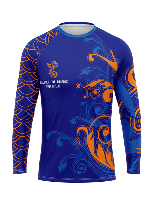 Calgary Fire Dragons | Unisex h2O Performance Jersey Long Sleeve - Oddball Workshop
