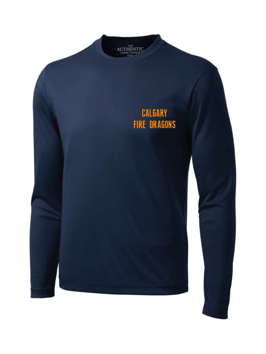 Calgary Fire Dragons | Unisex Technical Long Sleeve T-shirt - Oddball Workshop