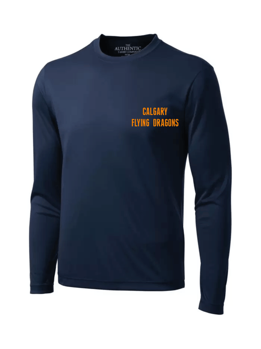 Calgary Flying Dragons | Unisex Technical Long Sleeve T-shirt - Oddball Workshop