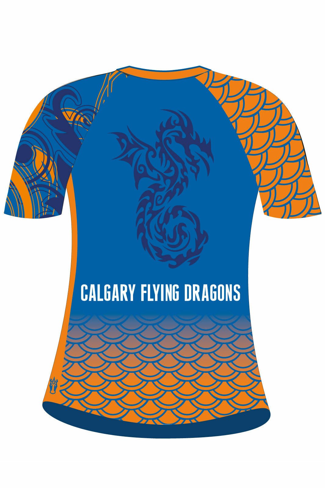 Calgary Flying Dragons Women's h2O Athletic Jersey Short Sleeve - Oddball Workshop