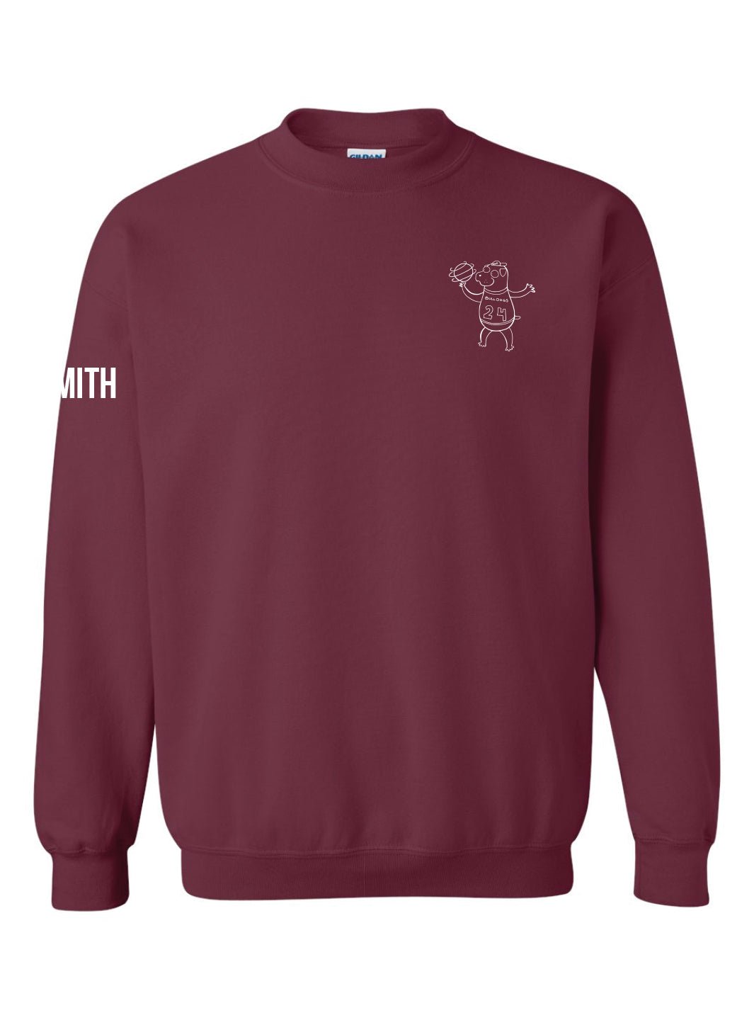 Churchill Secondary Grad 2024 Crewneck (Bulldog Ball Spin Logo) - Oddball Workshop