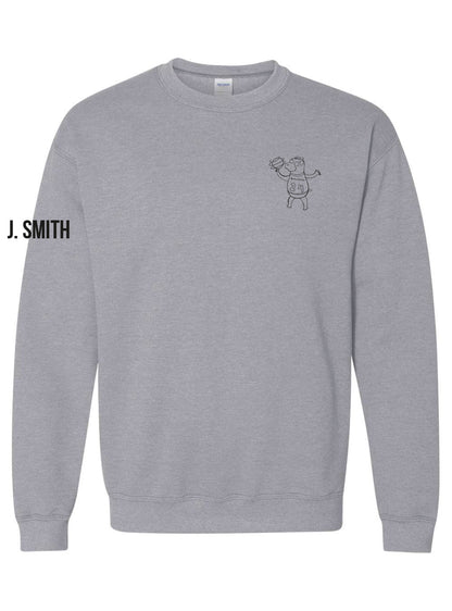 Churchill Secondary Grad 2024 Crewneck (Bulldog Ball Spin Logo) - Oddball Workshop