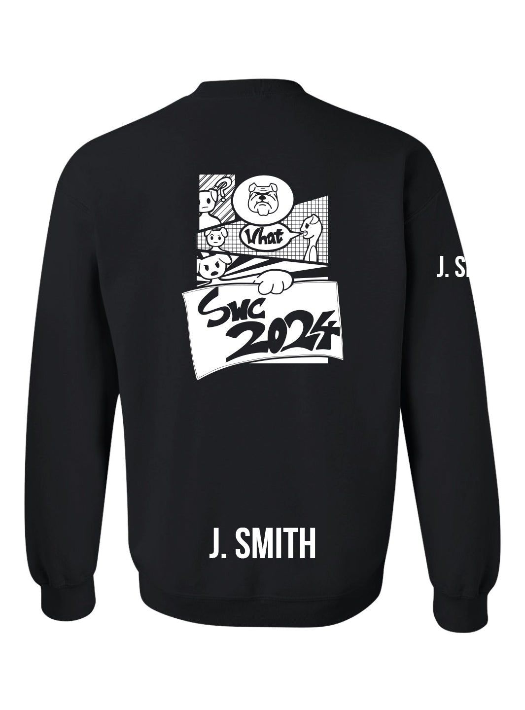Churchill Secondary Grad 2024 Crewneck (SWC 2024 Comic Logo) - Oddball Workshop