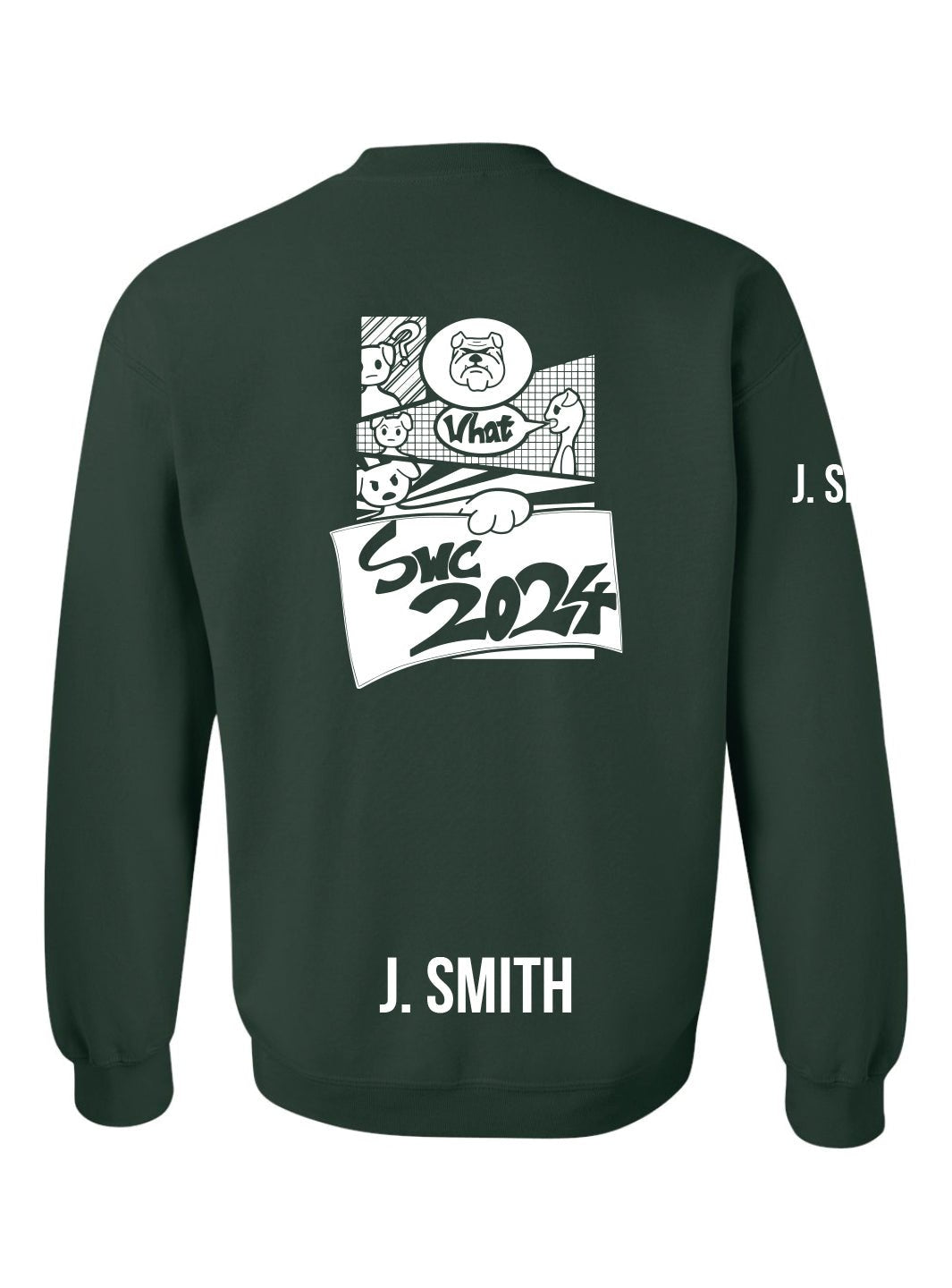 Churchill Secondary Grad 2024 Crewneck (SWC 2024 Comic Logo) - Oddball Workshop