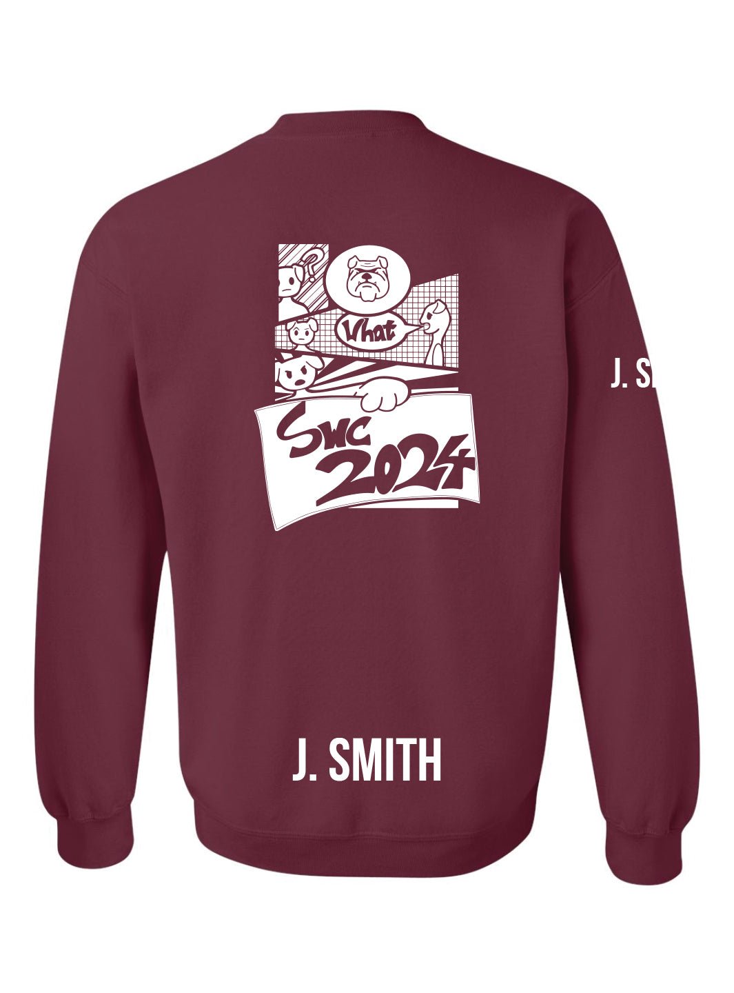 Churchill Secondary Grad 2024 Crewneck (SWC 2024 Comic Logo) - Oddball Workshop