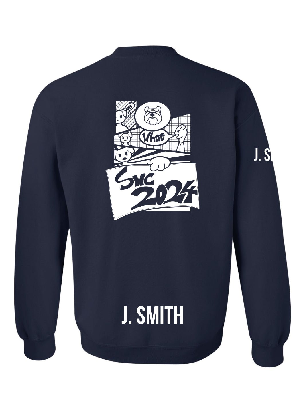 Churchill Secondary Grad 2024 Crewneck (SWC 2024 Comic Logo) - Oddball Workshop