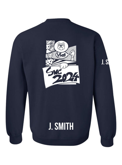 Churchill Secondary Grad 2024 Crewneck (SWC 2024 Comic Logo) - Oddball Workshop