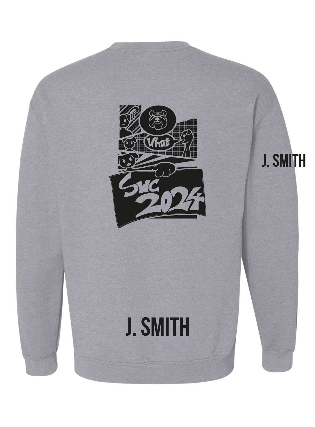 Churchill Secondary Grad 2024 Crewneck (SWC 2024 Comic Logo) - Oddball Workshop